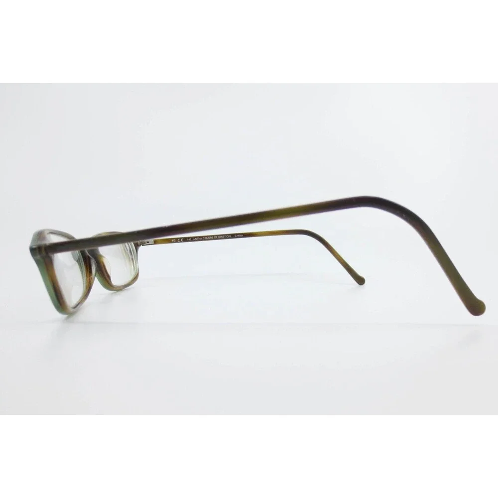 United Colors of Benetton UCF 409 Sage Havana Oval Eyeglass Frames 42-140 Green
